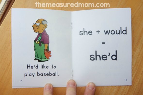 These free printable books are perfect to read alongside your contractions activities! 