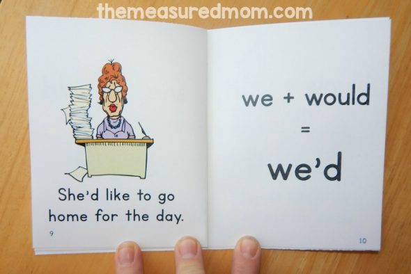 These free printable books are perfect to read alongside your contractions activities! 