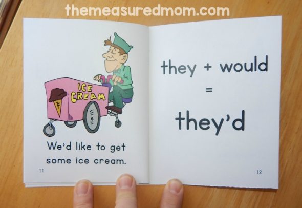 These free printable books are perfect to read alongside your contractions activities! 