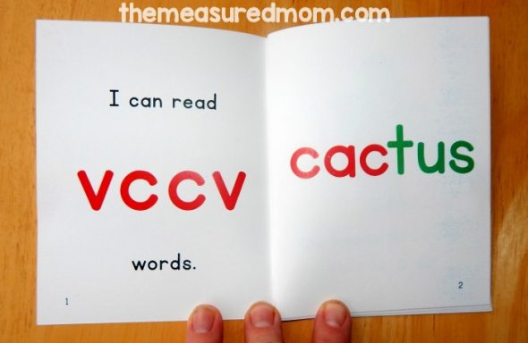 Teach kids to read words with the VCCV pattern using these free phonics books! 