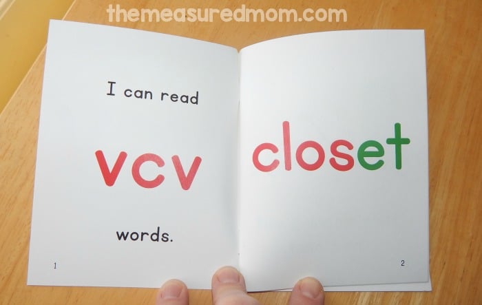 Teach kids to read VCV words with these free phonetic readers!