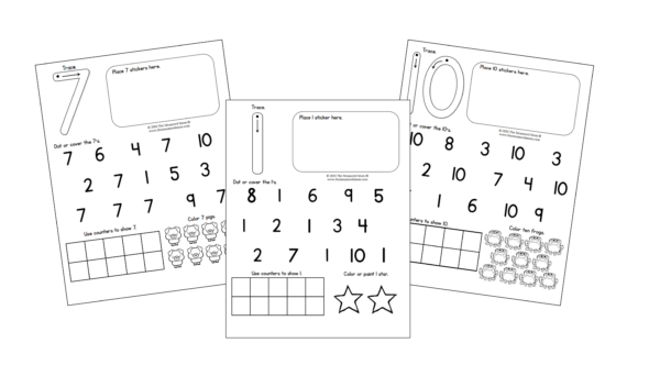 Number worksheets 1-10 - The Measured Mom