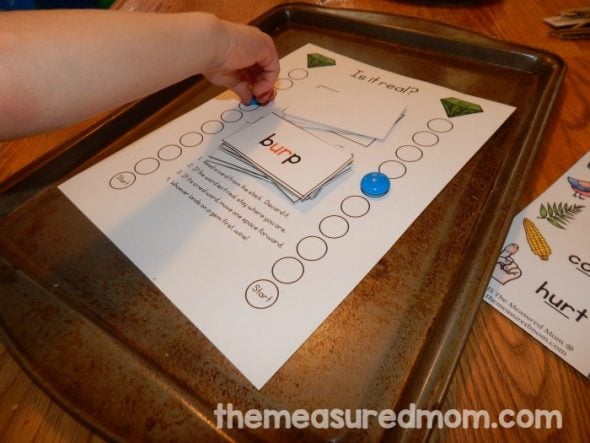 Trying to help your students master those tricky r controlled vowels? Try this quick reading activity! Print the cards you'd like and read each word. If it's a real word, move closer to the gem. 