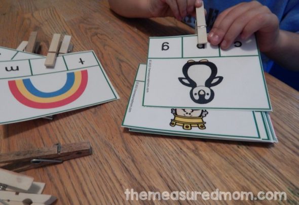 These alphabet cards are a great letter sounds activity for preschool. Plus, they come in an easy and more challenging set for a total of 52 free cards! 