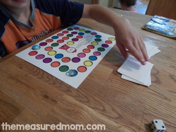 Looking for a free spelling activity? Just write words on cards and print this free spelling game for some colorful practice. 