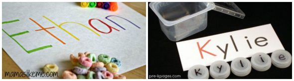 Check out these simple name activities for preschool and kindergarten - I love how quick they are to set up! 