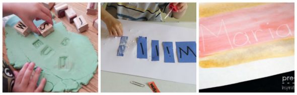Check out these simple name activities for preschool and kindergarten - I love how quick they are to set up! 