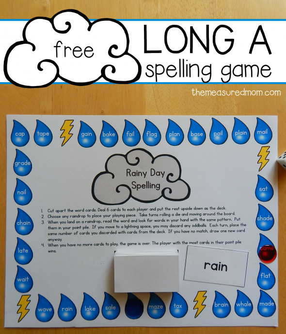 free long a spelling game