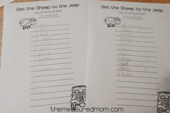 This is a great no-prep spelling game for ee words and ea words! 