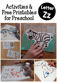 Letter Z Activities for preschoolers - The Measured Mom
