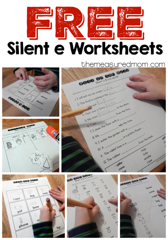 There's so much variety in these silent e worksheets! They're perfect for home or the clasroom! 