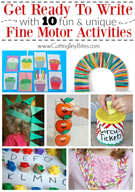 If your child is struggling to learn to write, try some of these fun fine motor activities for preschool and kindergarten to strengthen his hand muscles! 