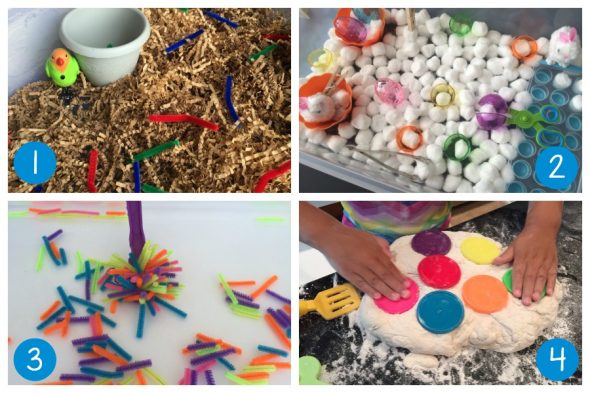 When planning learning centers for preschool, simple is best! Check out these 15 super simple preschool learning centers - free printables included! 