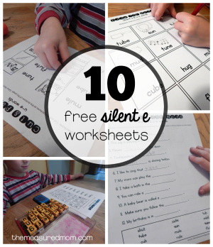 worksheets for u e words the measured mom