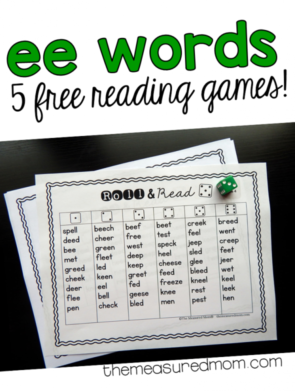 These five free games are perfect for practicing ee words! 