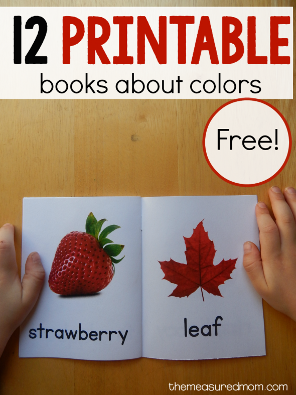 My 2-year-old LOVES these books about colors for toddlers. She carries them around in a little tin lunch box! 