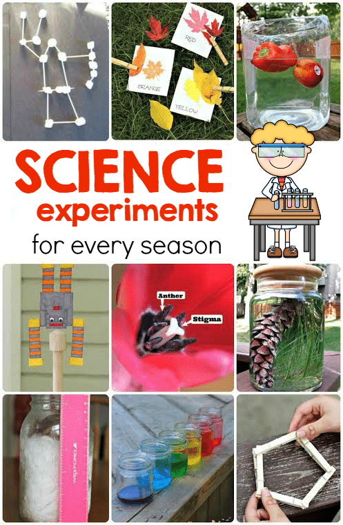 This collection of science experiments and STEM activities will give you something to do every month of the year! 