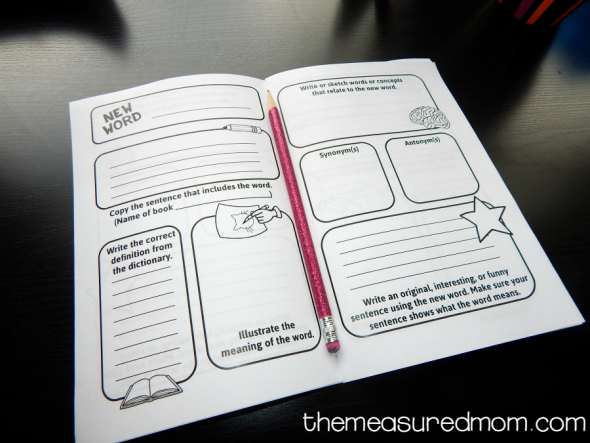 vocabulary journal 1
