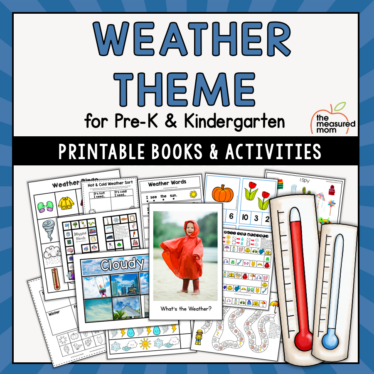 Weather theme for Preschool & Kindergarten - The Measured Mom