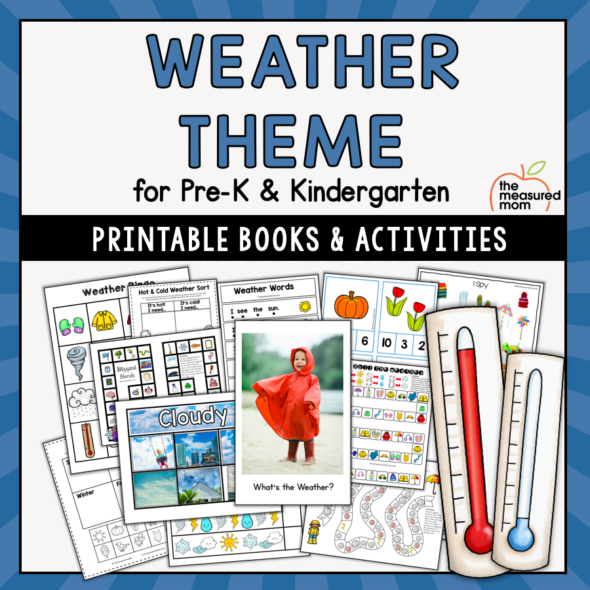 Weather theme for Preschool & Kindergarten - The Measured Mom