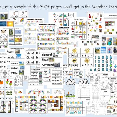 Weather theme for Preschool & Kindergarten - The Measured Mom