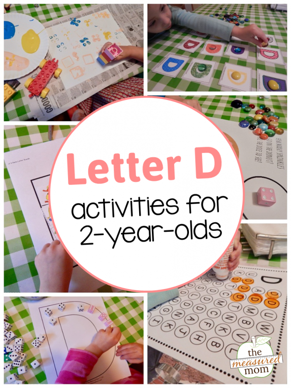 Toddlers love to learn the alphabet! Here's as collection of hands-on letter D activities for 2 year olds!