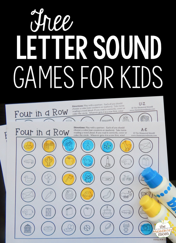 Print these no-prep games for some fun letter sounds review! 