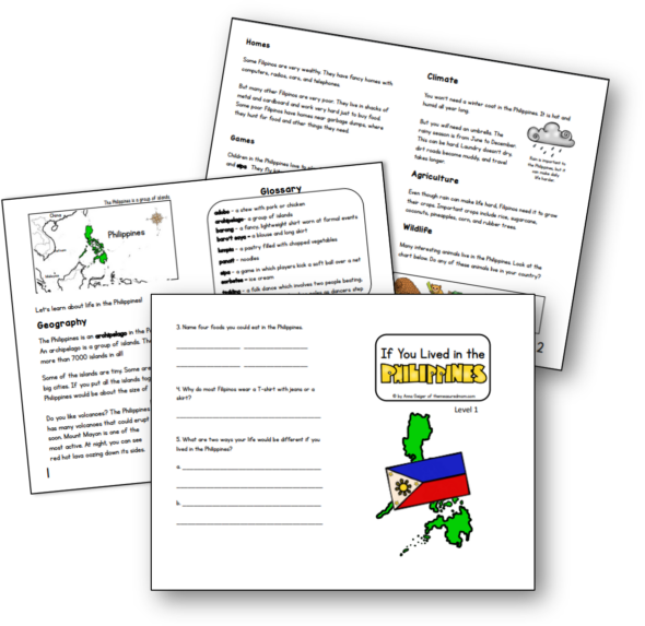 Reading comprehension passage in a book: Philippines - The Measured Mom