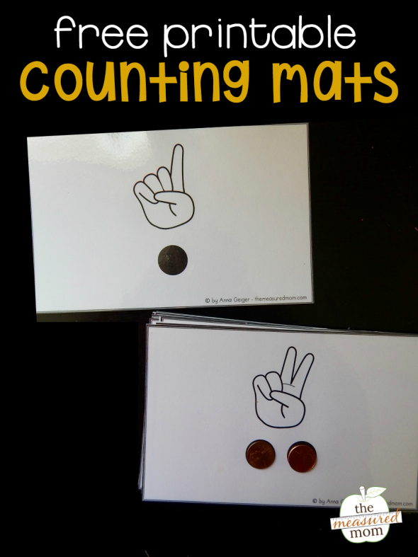 Teach preschoolers to count to ten with these free printable counting mats!