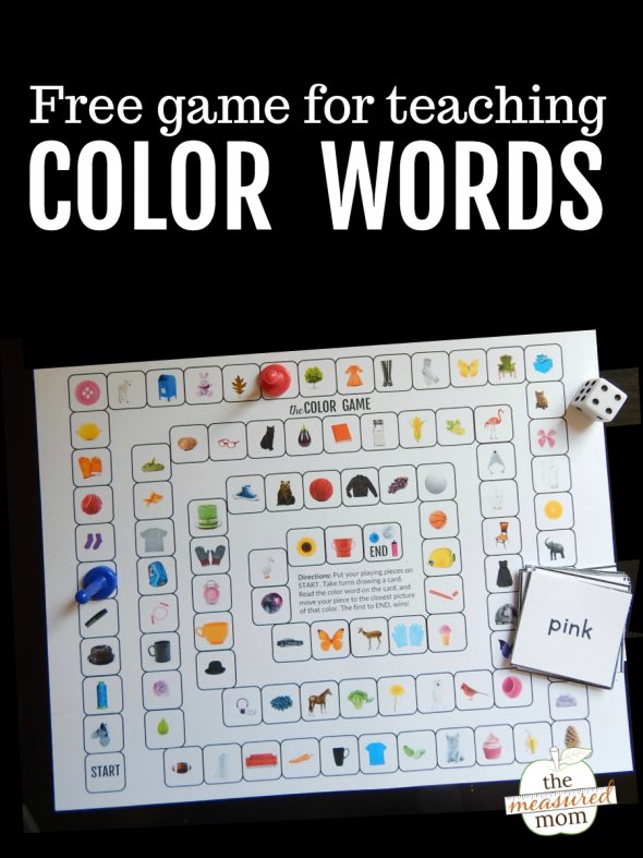 Print this free game to help your students learn the color sight words! 