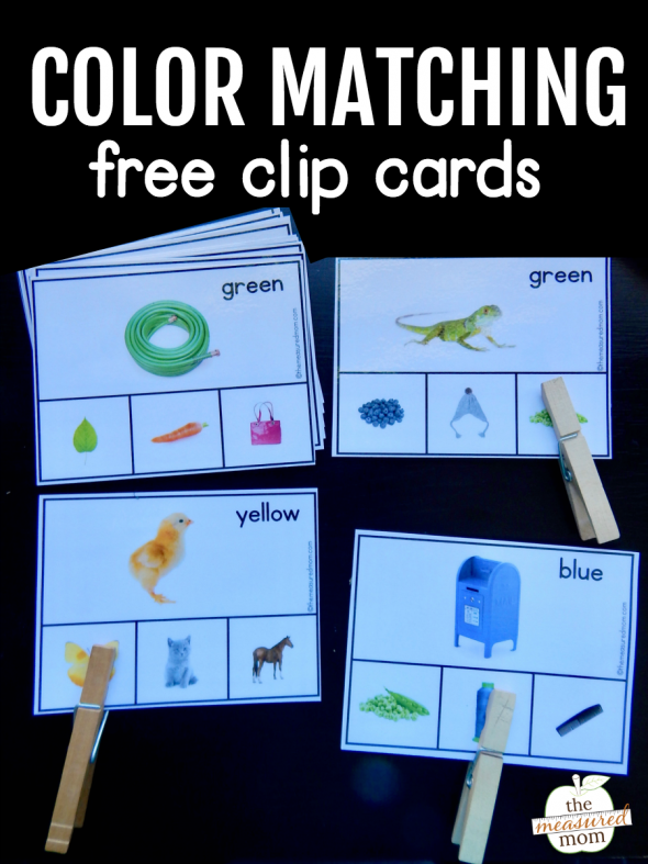 Grab this free color matching activity for preschoolers!