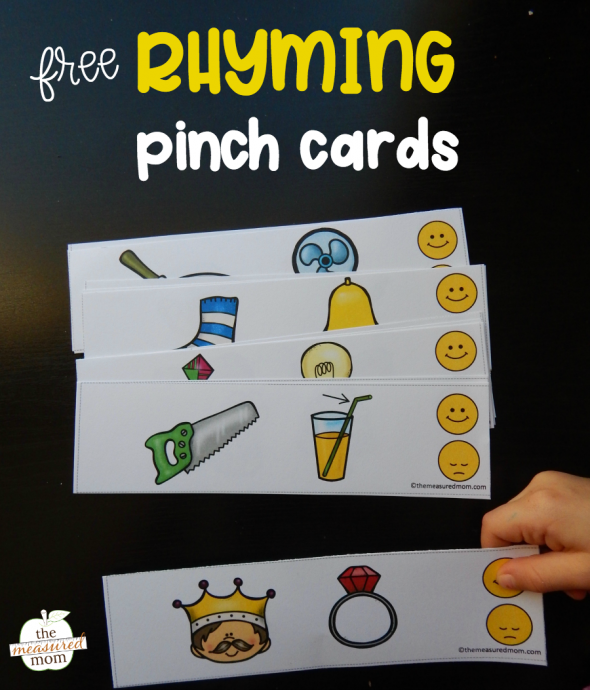 Grab this free rhyming activity for kids learning this important skill!