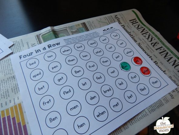 Print these free games for helping your learners master short e words!