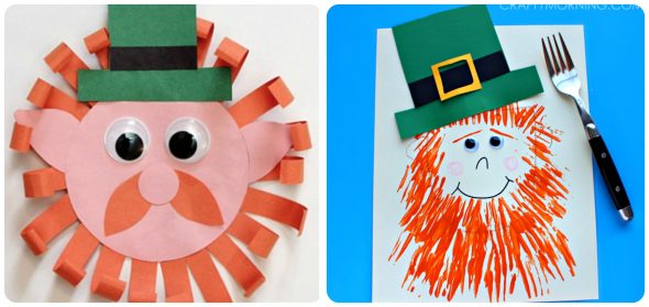 Find ten St. Patrick's Day crafts for preschoolers - low on prep, high on fun! 