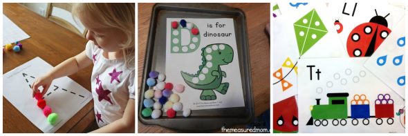 Check out this collection of 11 printable pom pom activities - perfect for building early math and literacy skills!