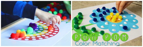 Check out this collection of 11 printable pom pom activities - perfect for building early math and literacy skills!