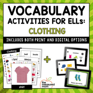 ESL Vocabulary Bundle: Clothing