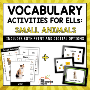 ESL Vocabulary Bundle: Small Animals