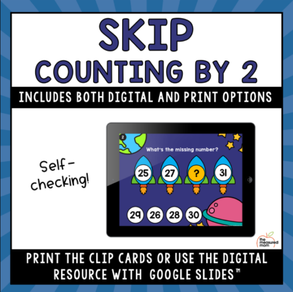 Skip Counting by 2's Google Slides Activity The Measured Mom