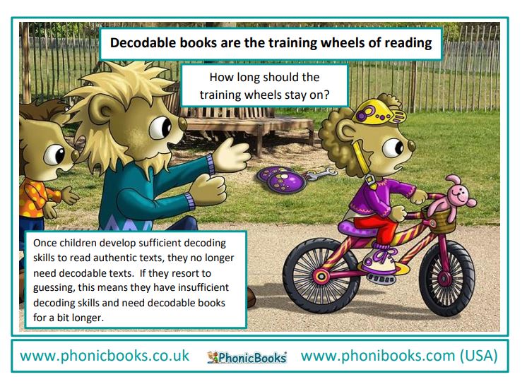 decodable readers are like training wheels
