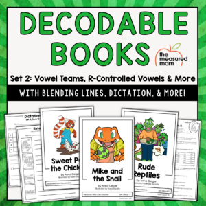 Decodable Books & Lessons Set 2: Vowel Teams, R-Controlled Vowels, and more