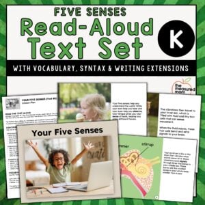 5 Senses: Read-Aloud Text Set for Kindergarten